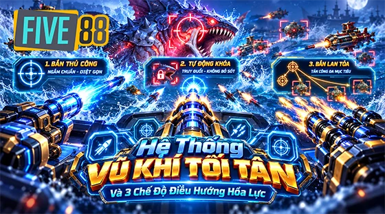 Hệ thống vũ khí tối tân và 3 chế độ điều hướng hỏa lực