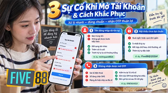 Xử lý 3 sự cố thường gặp khi mở tài khoản và cách khắc phục